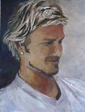 Portrait of David Beckham<